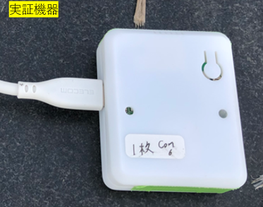例２）徒歩で、「GNSSトラッカ基板＋SR-ML7456N」を手持ちし、Sigfoxで2分間隔で通信しながら移動